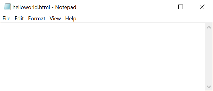 Html example hello world