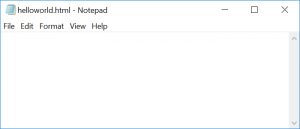 Html Tutorial Hello World Example with Code - Actual Wizard